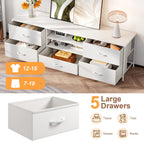 TV Stand Cabinet Unit Console Table with 5
