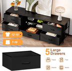 TV Stand Cabinet Unit Console Table with 5