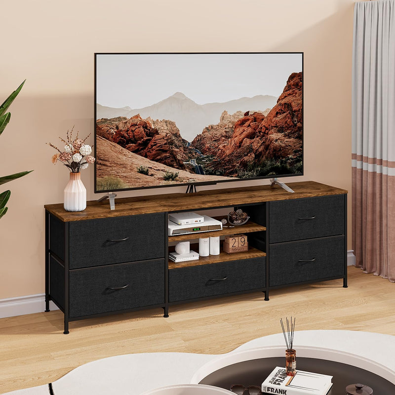 TV Stand Cabinet Unit Console Table with 5