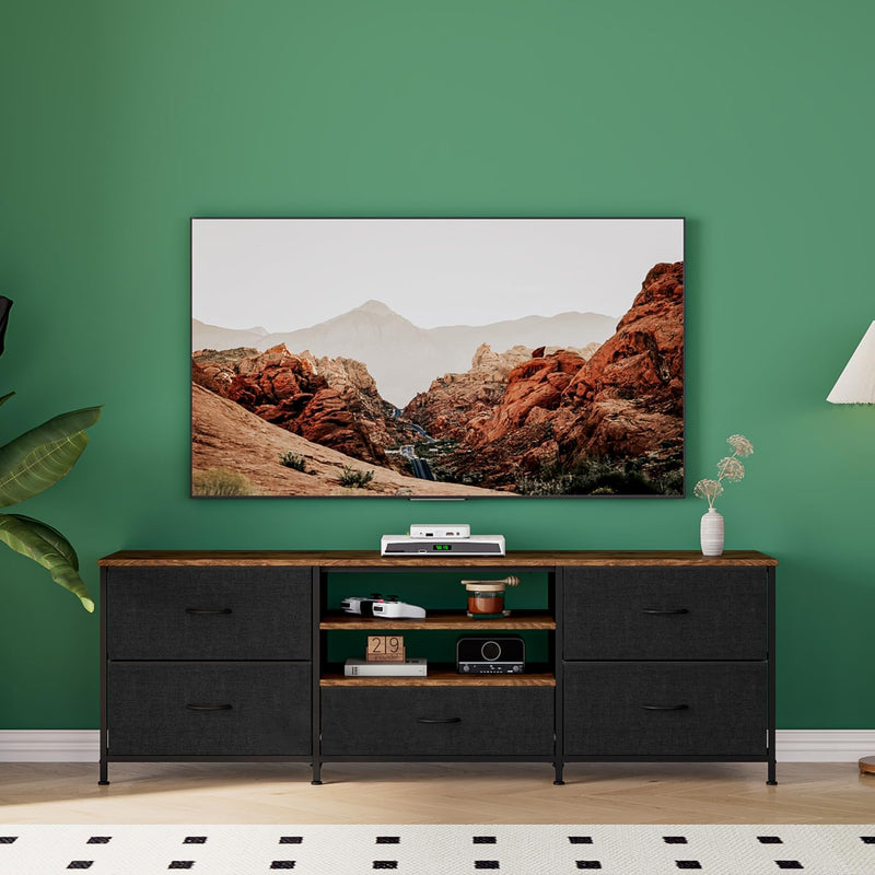 TV Stand Cabinet Unit Console Table with 5