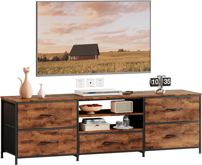 TV Stand Cabinet Unit Console Table with 5