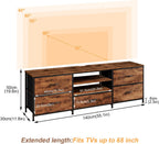 TV Stand Cabinet Unit Console Table with 5