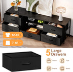 TV Stand Cabinet Unit Console Table with 5