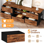 TV Stand Cabinet Unit Console Table with 5