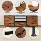 TV Stand Cabinet Unit Console Table with 5