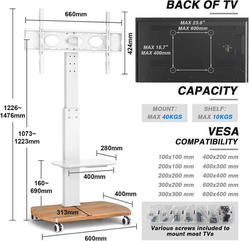 TV Stand for 32-65 Inch Tvs with Oak