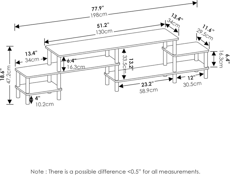 TV Stand Grand Entertainment Centre Console for Up