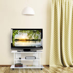 TV Stand on Castors 2 Compartments Console Receiver