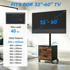 TV Stand on Wheels for 32-60 Inch LED