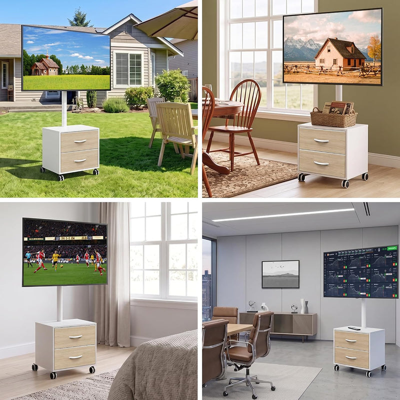 TV Stand on Wheels for 32-60 Inch LED