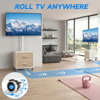 TV Stand on Wheels for 32-60 Inch LED