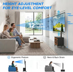 TV Stand on Wheels for 32-60 Inch LED