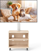 TV Stand on Wheels for 32-65 Inch LED