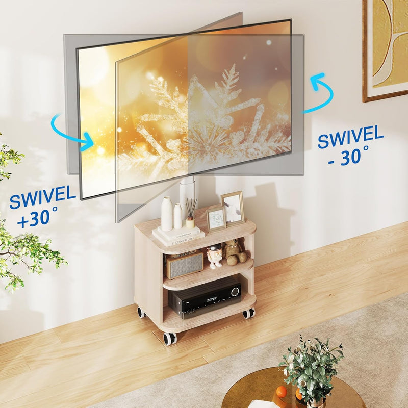 TV Stand on Wheels for 32-65 Inch Flat