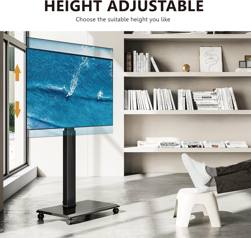 TV Stand on Wheels for 32-75 Inch Landscape