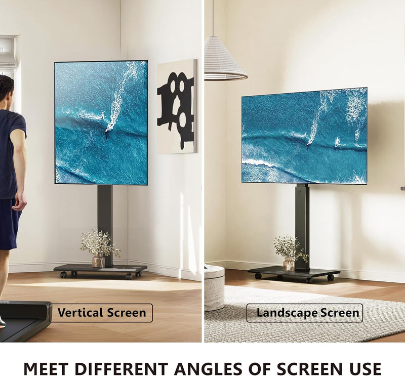 TV Stand on Wheels for 32-75 Inch Landscape