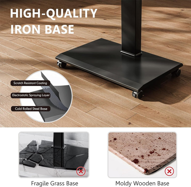 TV Stand on Wheels for 32-75 Inch Landscape