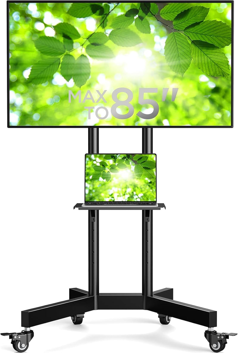 TV Stand on Wheels for 32-85 Inch Screens