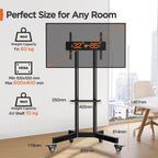 TV Stand on Wheels for 32-85 Inch Screens