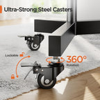 TV Stand on Wheels for 32-85 Inch Screens