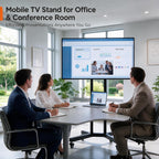 TV Stand on Wheels for 32-85 Inch Screens