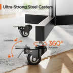 TV Stand on Wheels for 32-85 Inch Screens