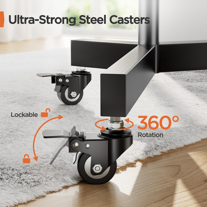 TV Stand on Wheels for 32-85 Inch Screens