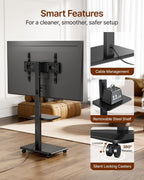 TV Stand on Wheels for 37-75 Inch Up