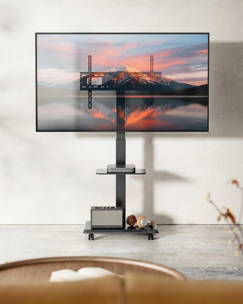 TV Stand on Wheels for 37-75 Inch Up