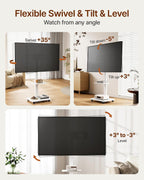 TV Stand on Wheels for 37-75 Inch Up