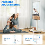 TV Stand on Wheels for 42-75 Inch Tvs