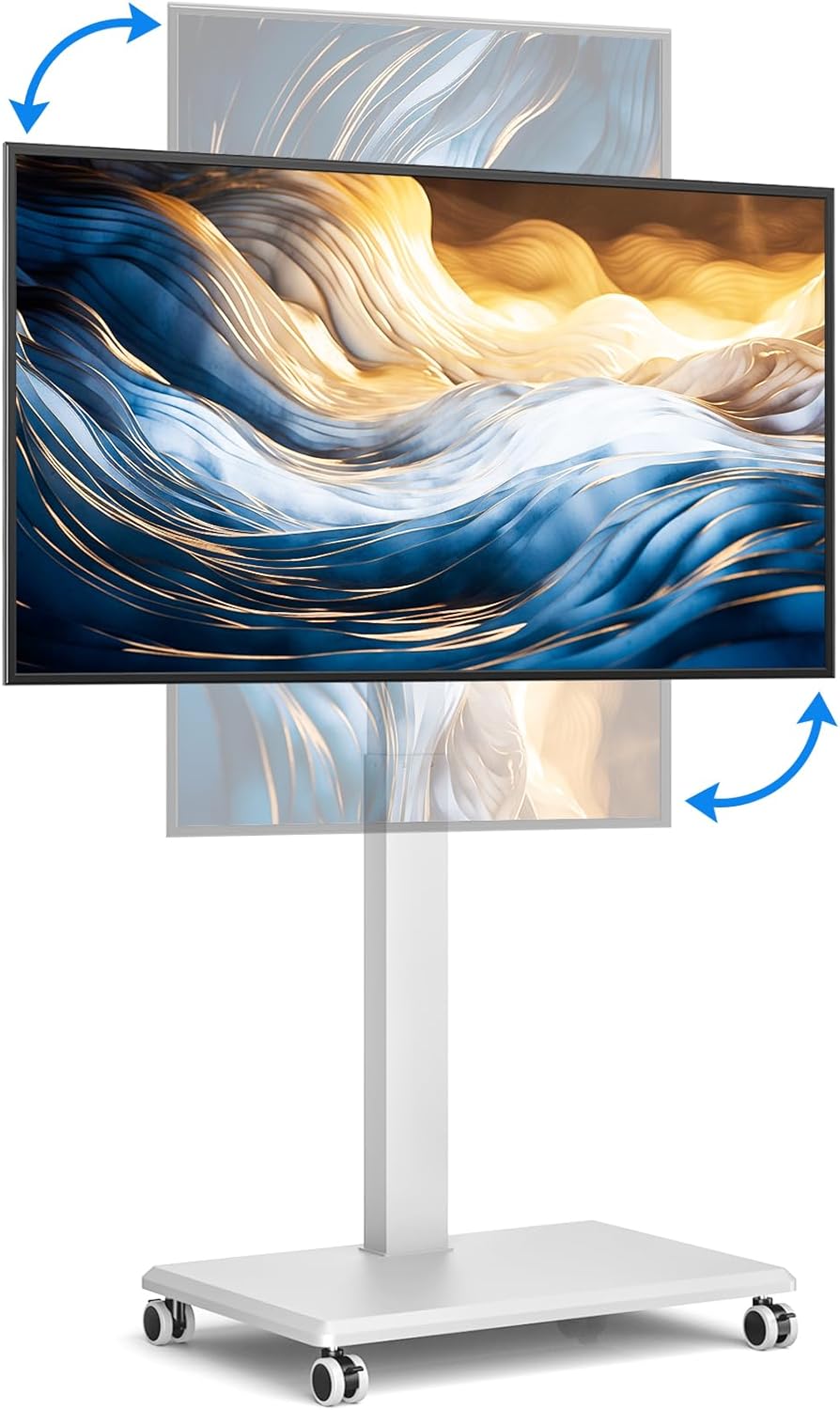 TV Stand on Wheels for 42-75 Inch Tvs