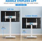 TV Stand on Wheels for 42-75 Inch Tvs