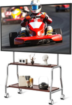 TV Stand on Wheels Shelf and Peg Board