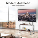 TV Stand on Wheels Shelf and Peg Board