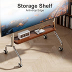 TV Stand on Wheels Shelf and Peg Board