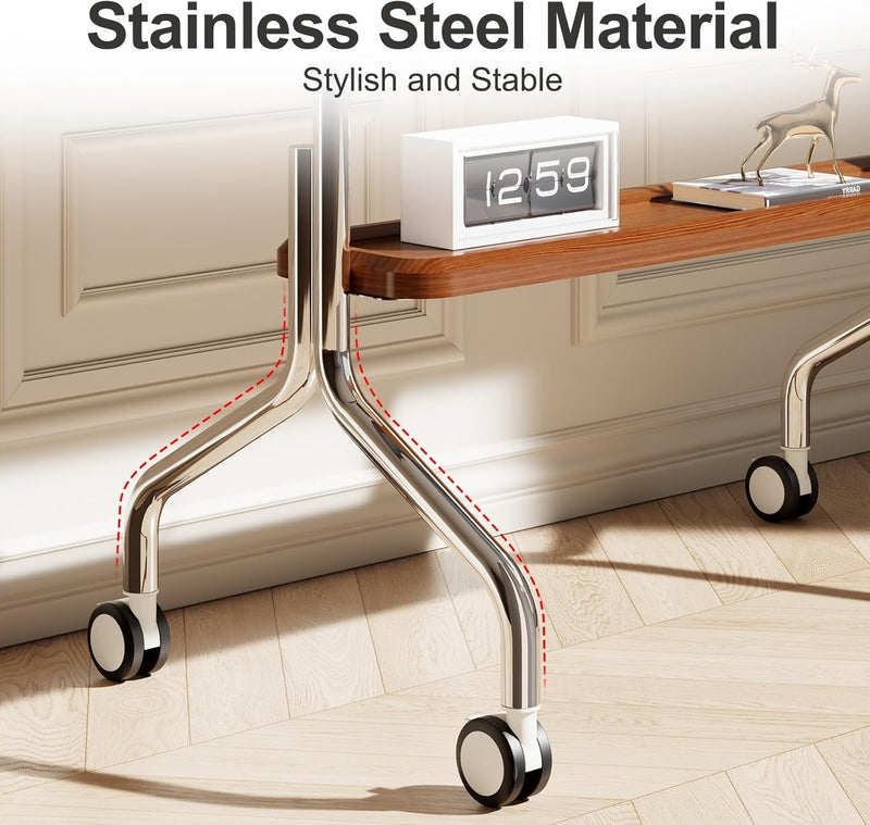 TV Stand on Wheels Shelf and Peg Board