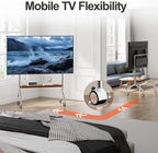 TV Stand on Wheels Shelf and Peg Board