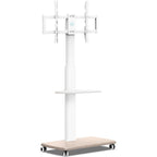 TV Stand on Wheels with 2 Shelves