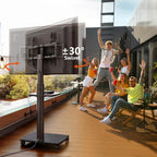 TV Stand on Wheels with 2 Shelves