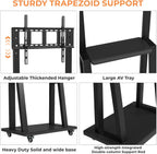 TV Stand on Wheels with 2 Side Table