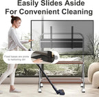 TV Stand on Wheels with 2-Tier Shelves