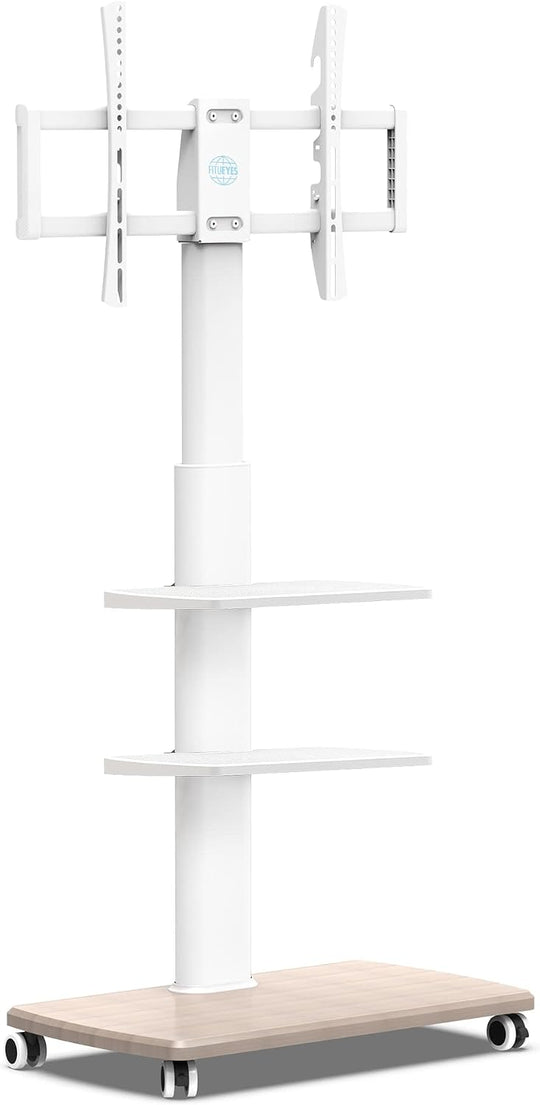 TV Stand on Wheels with 3 Shelves