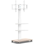 TV Stand on Wheels with 3 Shelves