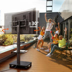 TV Stand on Wheels with 3 Shelves