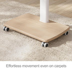 TV Stand on Wheels with 3 Shelves