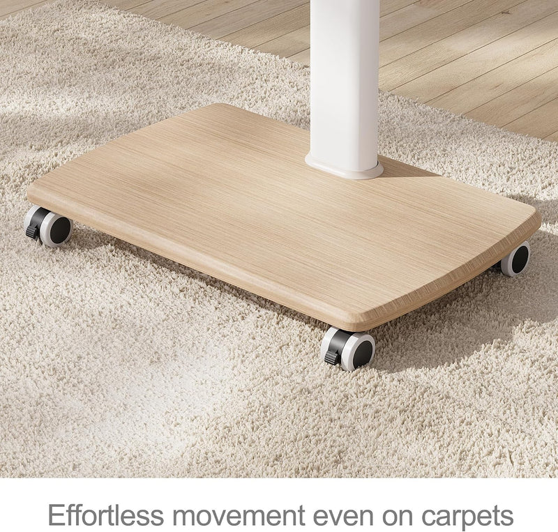 TV Stand on Wheels with 3 Shelves