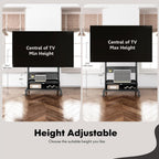 TV Stand on Wheels with Cabinet for 40-85