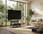 TV Stand on Wheels with Cabinet for 40-85
