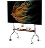 TV Stand on Wheels with Shelf for 32-75